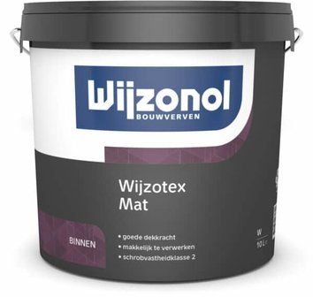 Wijzotex Mat 10 liter (lichte kleur)